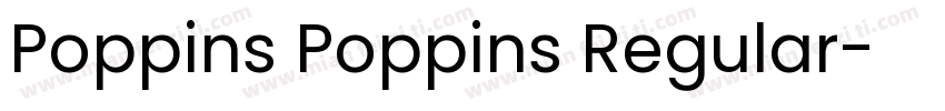 Poppins Poppins Regular字体转换
